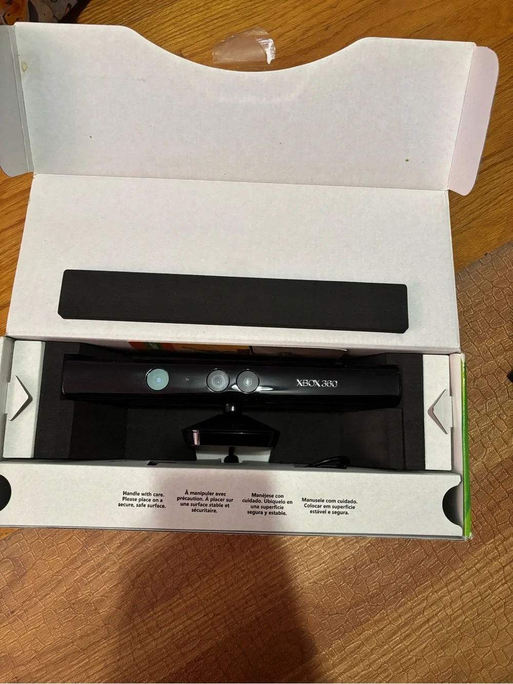 Microsoft Xbox 360 Kinect Sensor - with a game included .